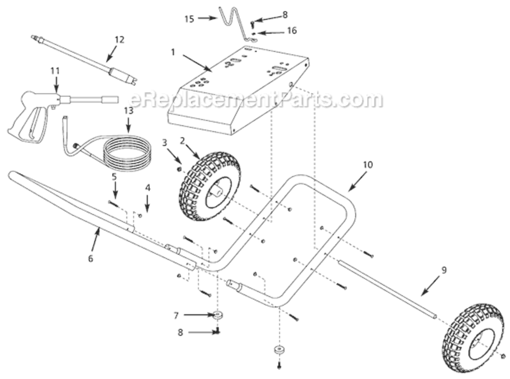 Page A Diagram and Parts List for PW301800LE 1999 Campbell Hausfeld Pressure Washer
